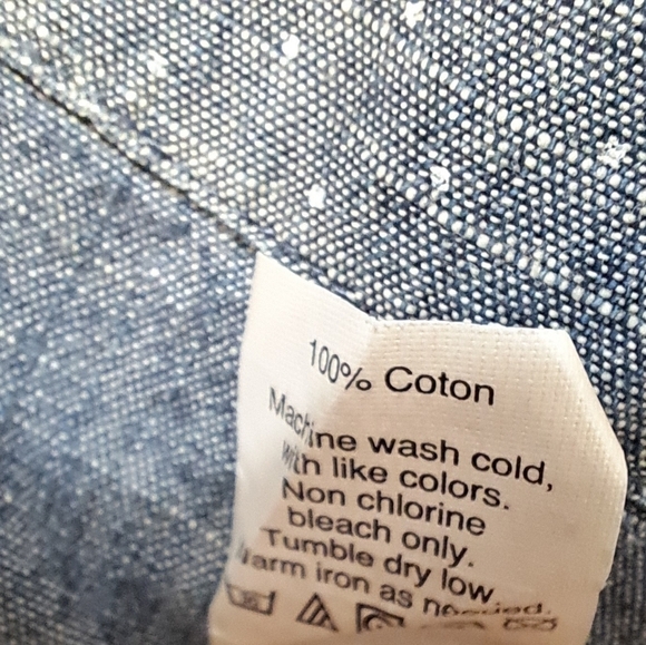 J. Crew Blue Denim Long Sleeve Shirt Dress Women's Size Small - Picture 5 of 6